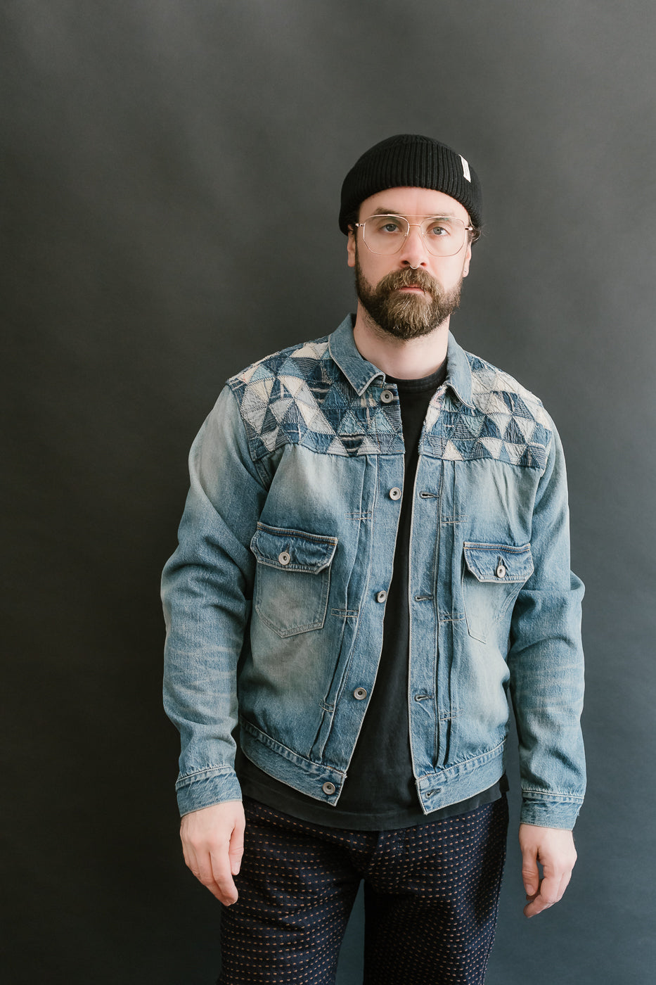 MSP-4000 - Tsugihagi Selvedge Denim Jacket - Used Indigo