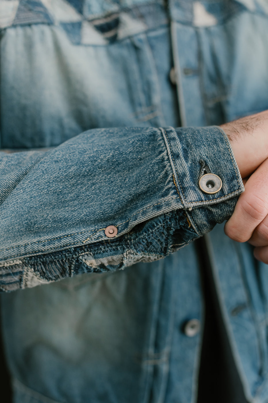 MSP-4000 - Tsugihagi Selvedge Denim Jacket - Used Indigo