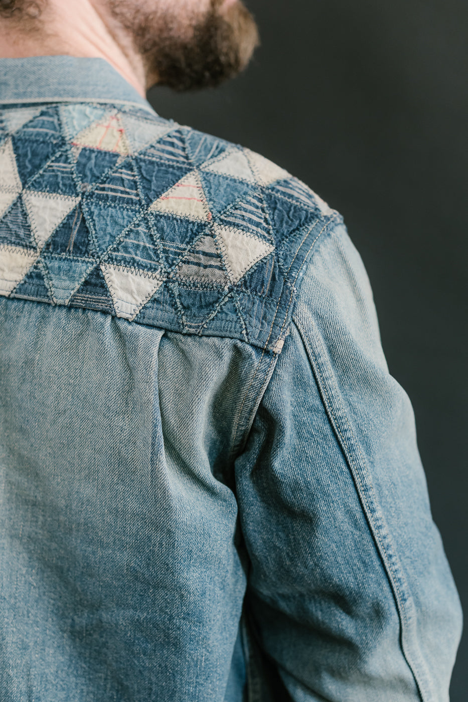 MSP-4000 - Tsugihagi Selvedge Denim Jacket - Used Indigo