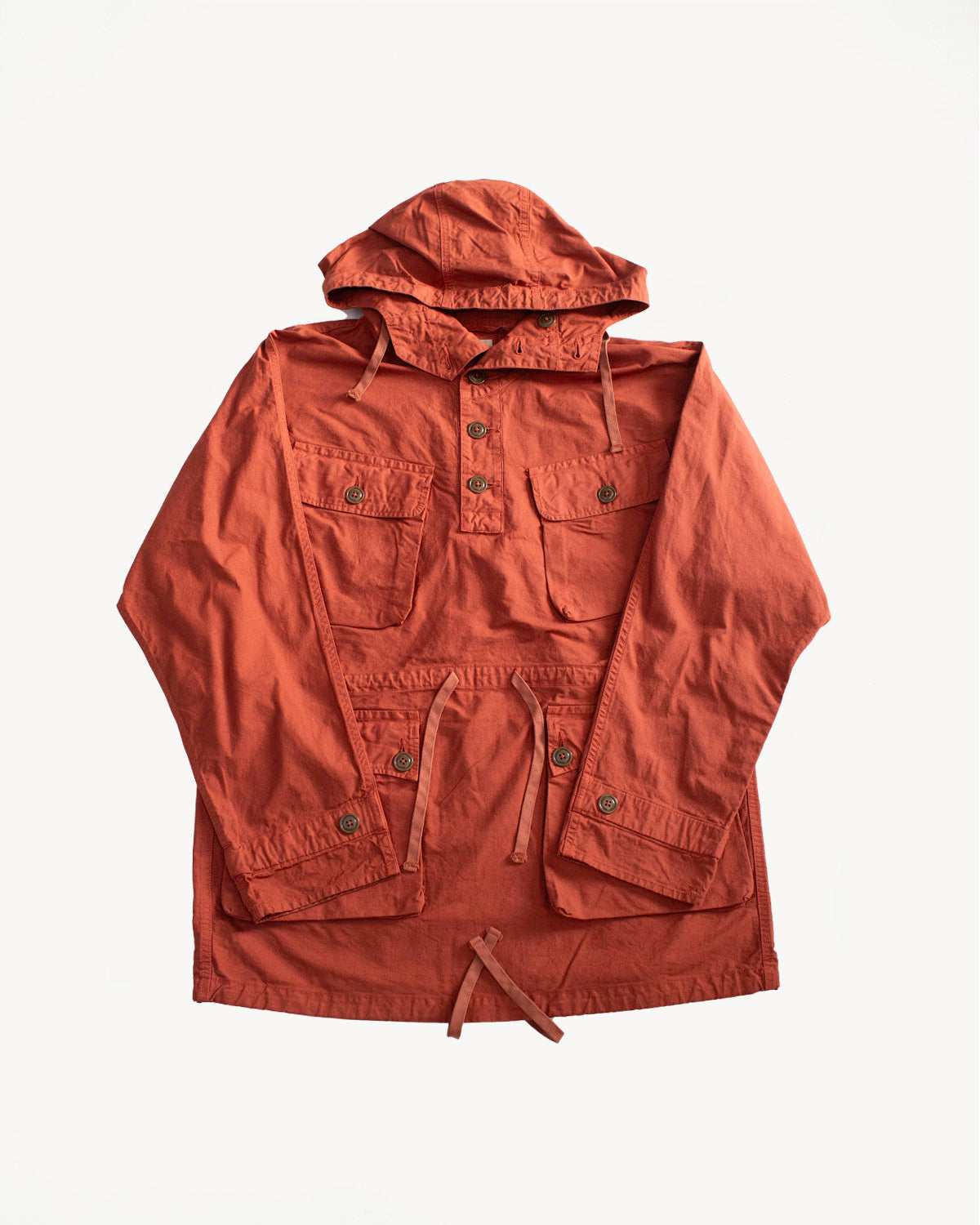 MSP-4023 - Twill Anorak Pullover - Orange
