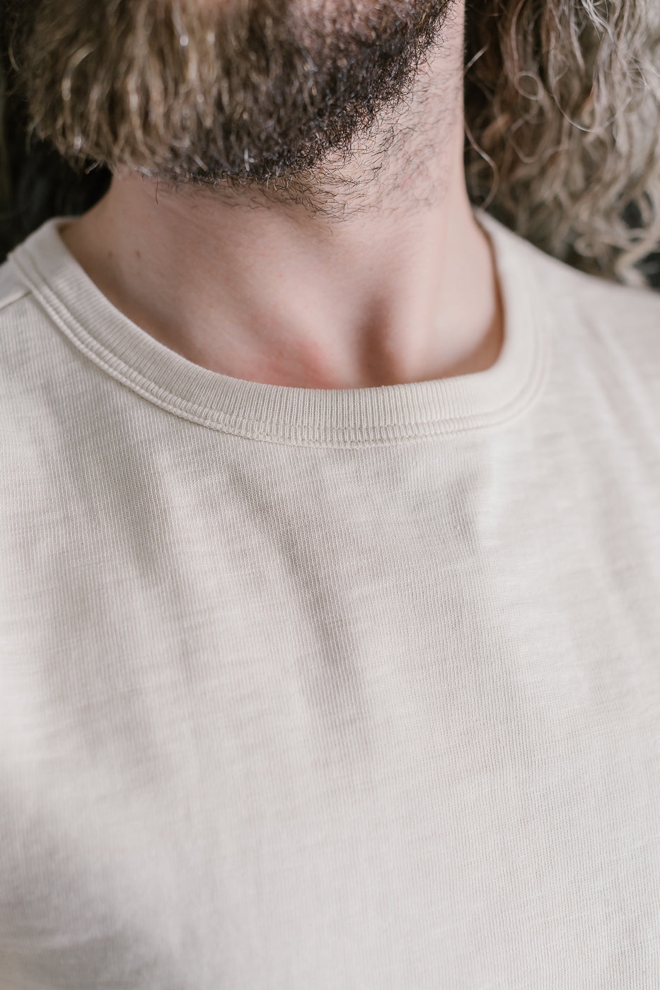 2S18.02 - 13.4oz Loopwheeled Heavy LS T-Shirt Relaxed Fit - Nature