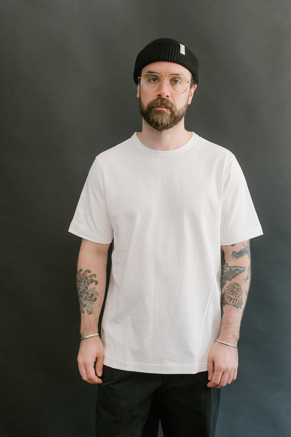 214.01 - 7.2oz Loopwheeled Relax Fit Midweight T-Shirt - White