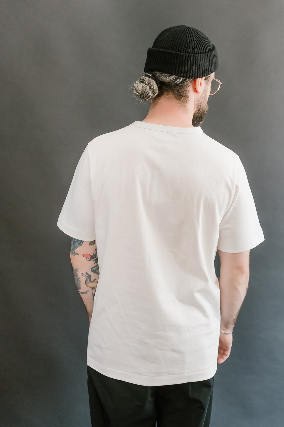 214.01 - 7.2oz Loopwheeled Relax Fit Midweight T-Shirt - White
