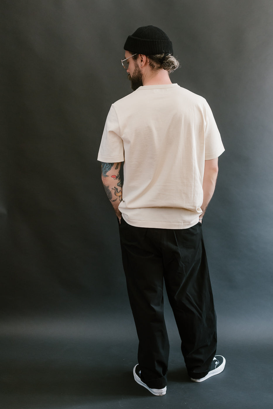 214.02 - 7.2oz Loopwheeled Relax Fit Midweight T-Shirt - Nature