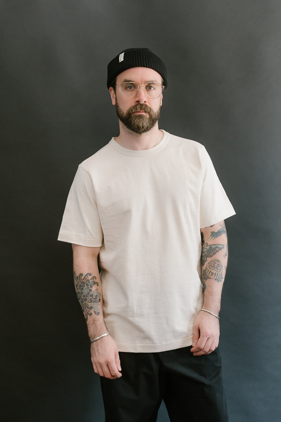 214.02 - 7.2oz Loopwheeled Relax Fit Midweight T-Shirt - Nature