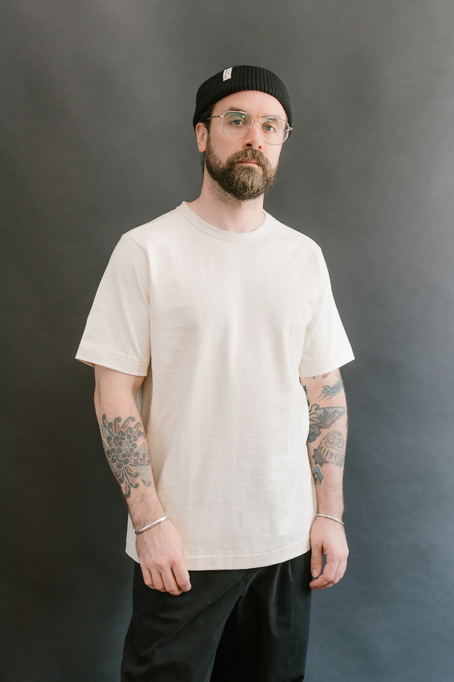 214.02 - 7.2oz Loopwheeled Relax Fit Midweight T-Shirt - Nature