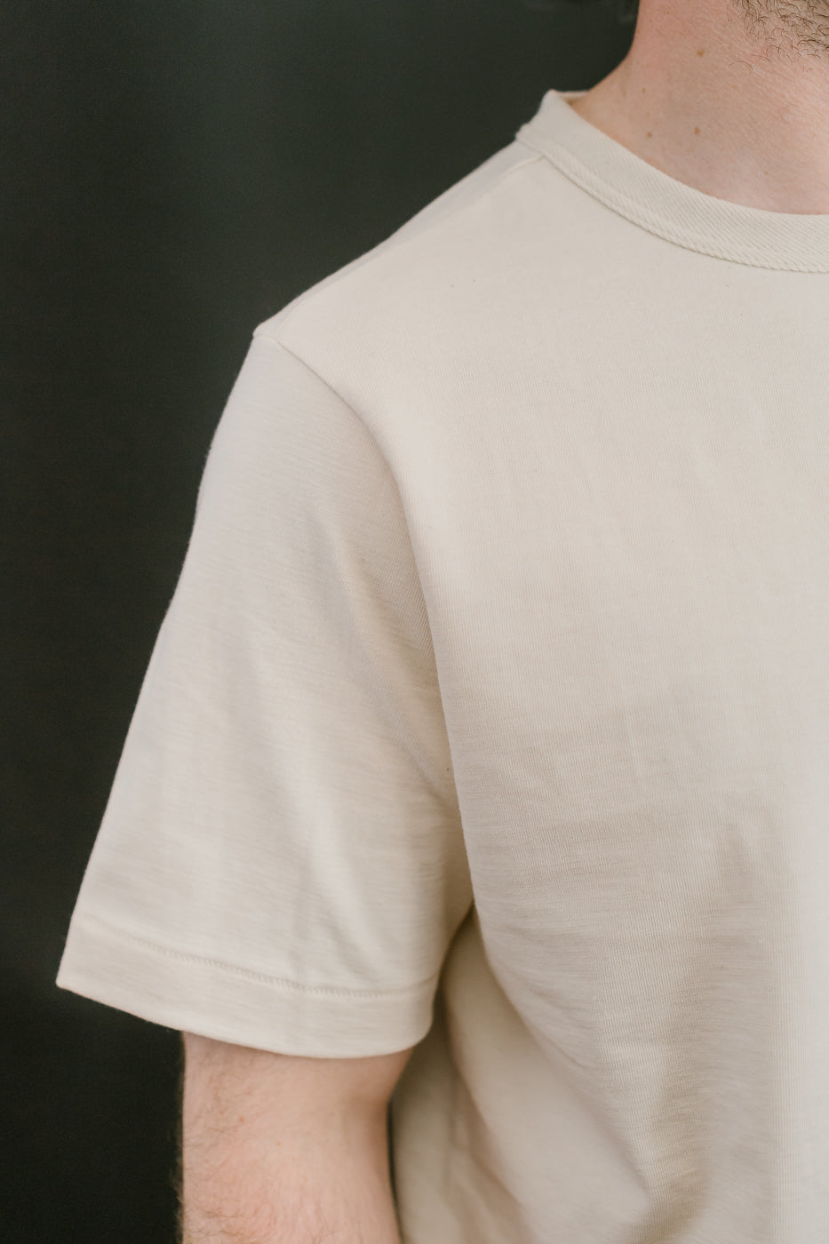 214.02 - 7.2oz Loopwheeled Relax Fit Midweight T-Shirt - Nature