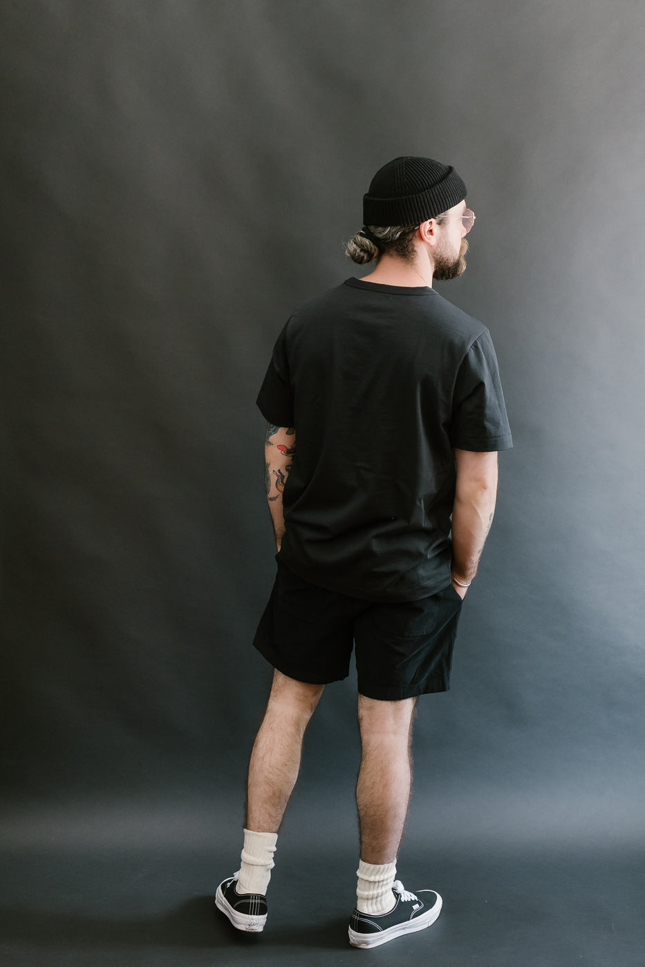 214.98 - 7.2oz Loopwheeled Relax Fit Midweight T-Shirt - Charcoal