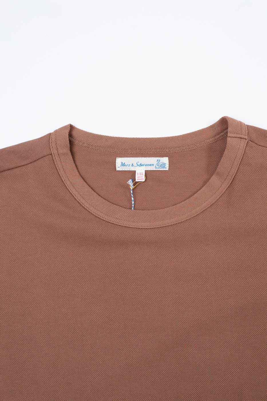 214PK.12 - 7.2oz Loopwheeled Relax Fit Pikée T-Shirt - Nut