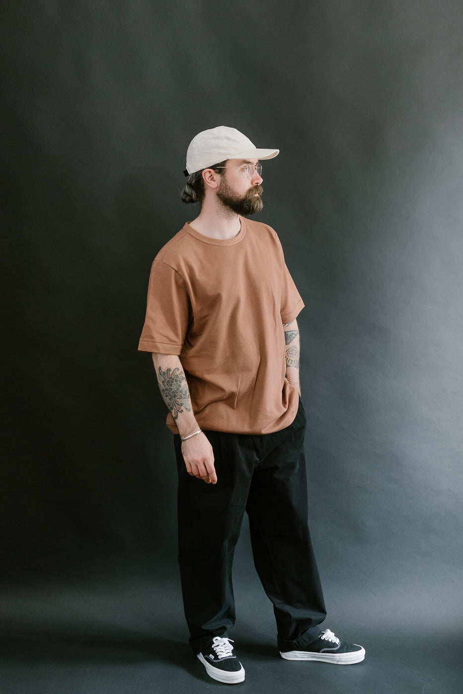 214PK.12 - 7.2oz Loopwheeled Relax Fit Pikée T-Shirt - Nut