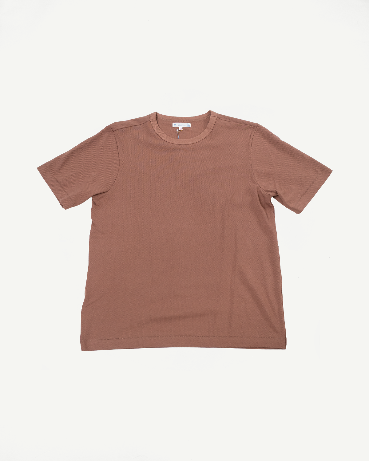 214PK.12 - 7.2oz Loopwheeled Relax Fit Pikée T-Shirt - Nut