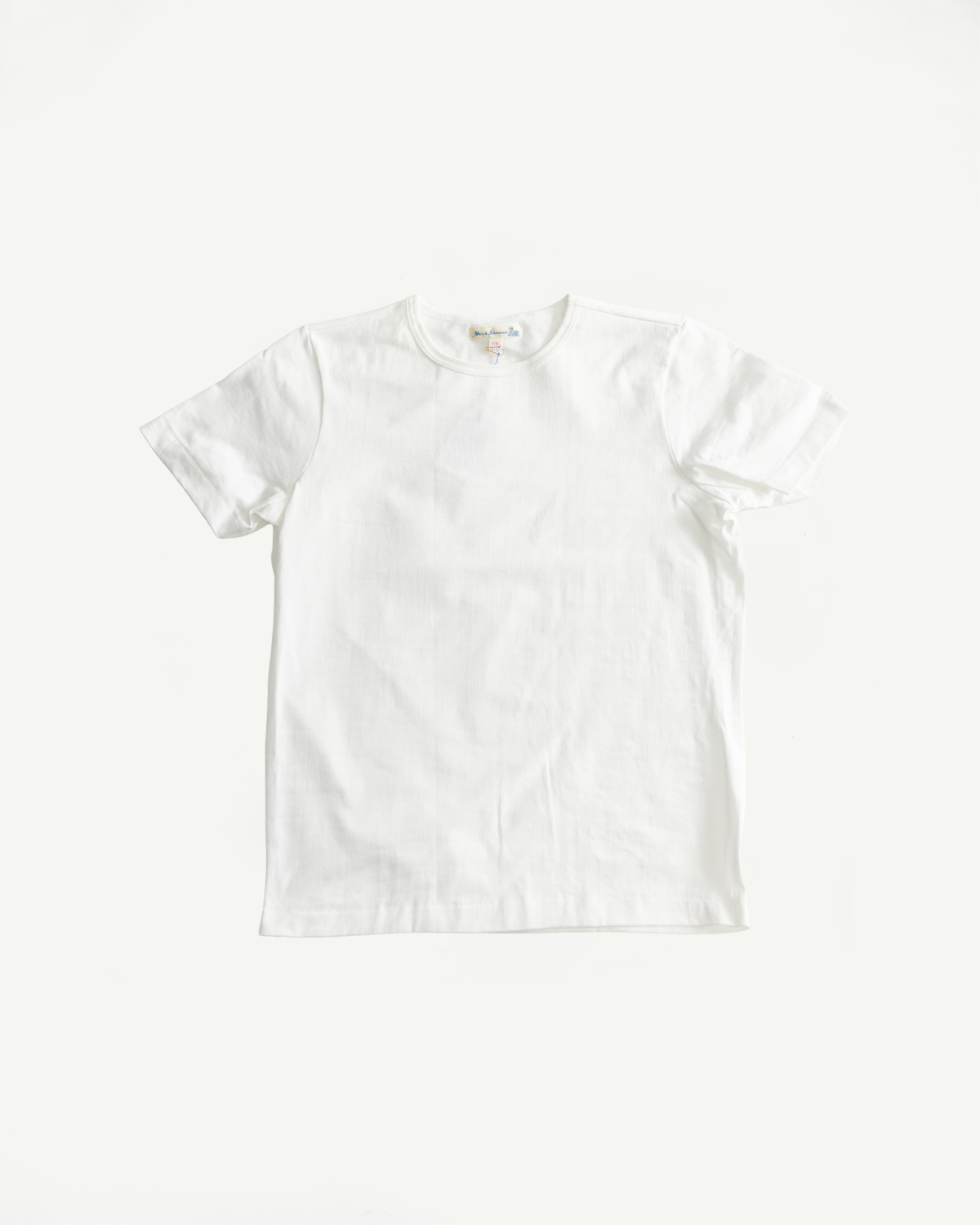 215.01 - 7.2oz Loopwheeled T-Shirt Classic Fit - White | Dant