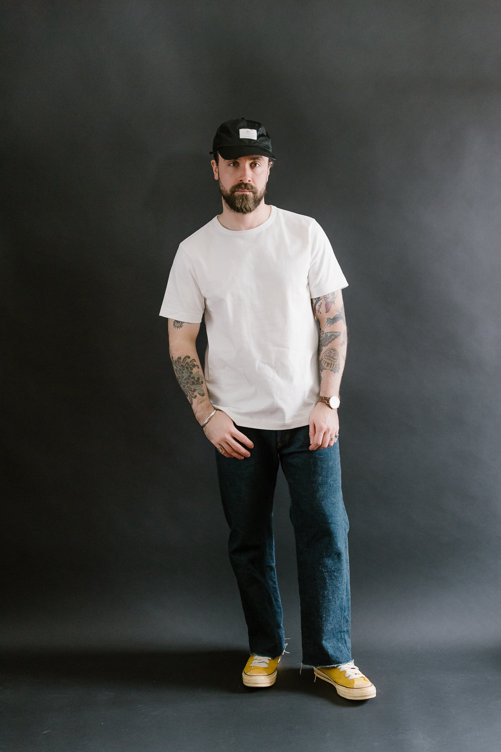 215.01 - 7.2oz Loopwheeled T-Shirt Classic Fit - White