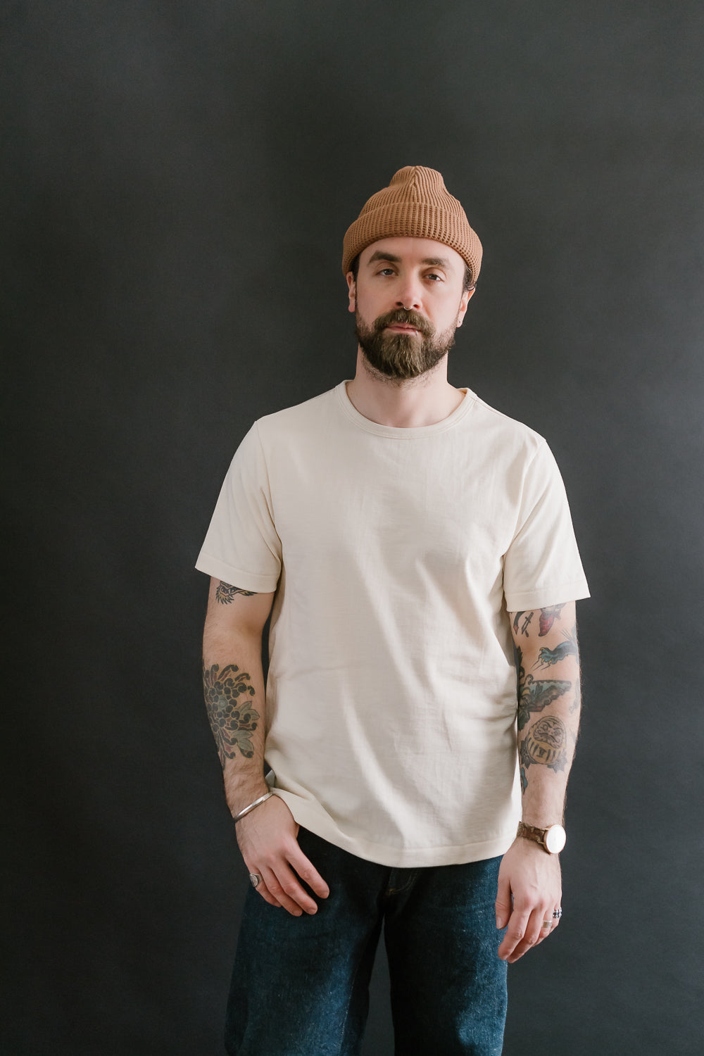 215.02 - 7.2oz Loopwheeled T-Shirt Classic Fit - Nature