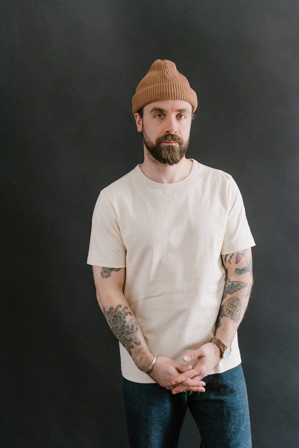 215.02 - 7.2oz Loopwheeled T-Shirt Classic Fit - Nature