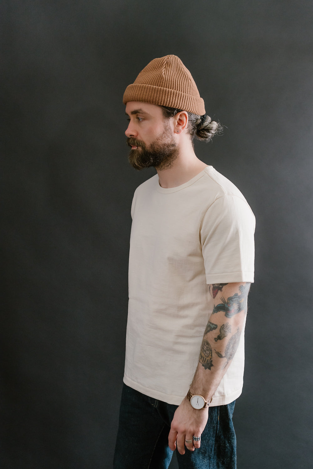 215.02 - 7.2oz Loopwheeled T-Shirt Classic Fit - Nature
