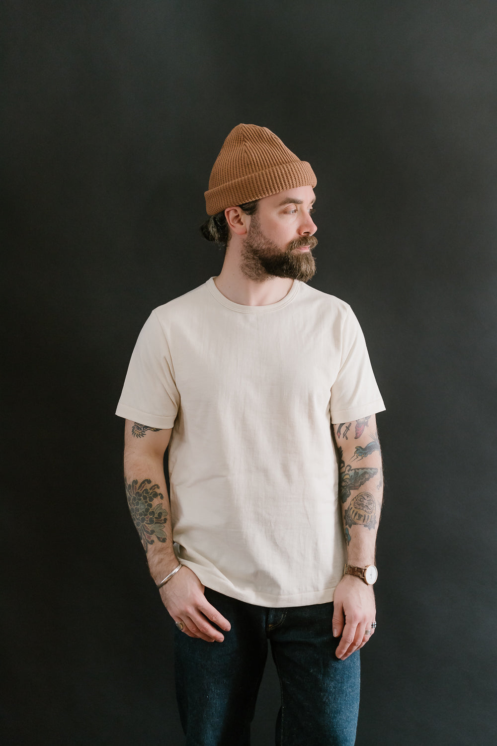215.02 - 7.2oz Loopwheeled T-Shirt Classic Fit - Nature