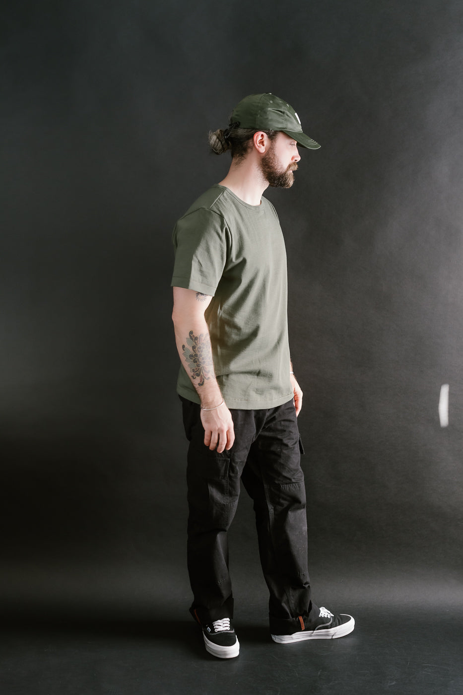 215.40 - 7.2oz Loopwheeled T-Shirt Classic Fit - Army