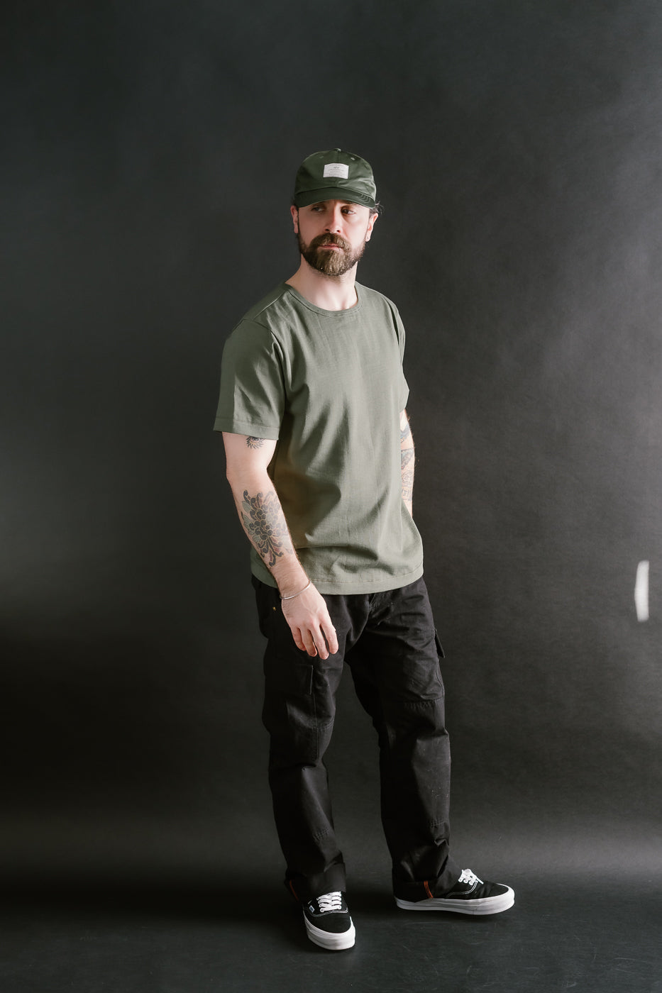 215.40 - 7.2oz Loopwheeled T-Shirt Classic Fit - Army