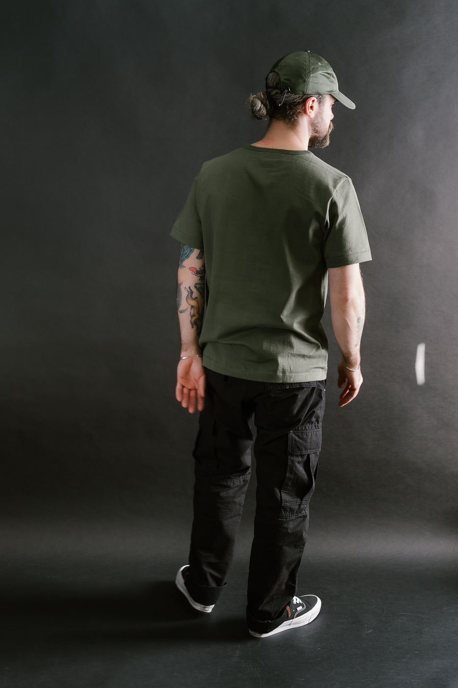 215.40 - 7.2oz Loopwheeled T-Shirt Classic Fit - Army