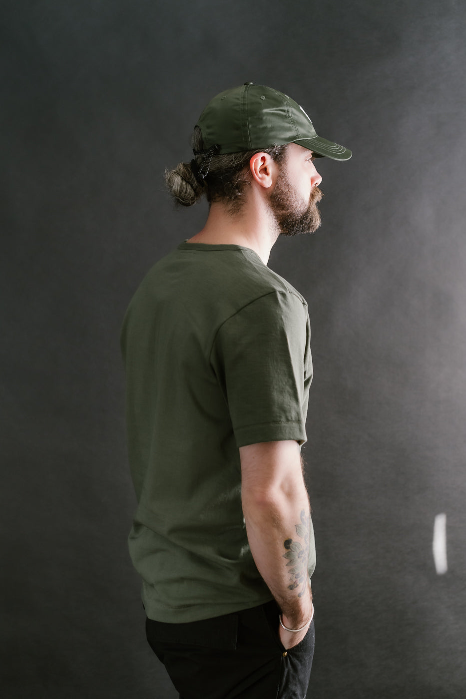 215.40 - 7.2oz Loopwheeled T-Shirt Classic Fit - Army