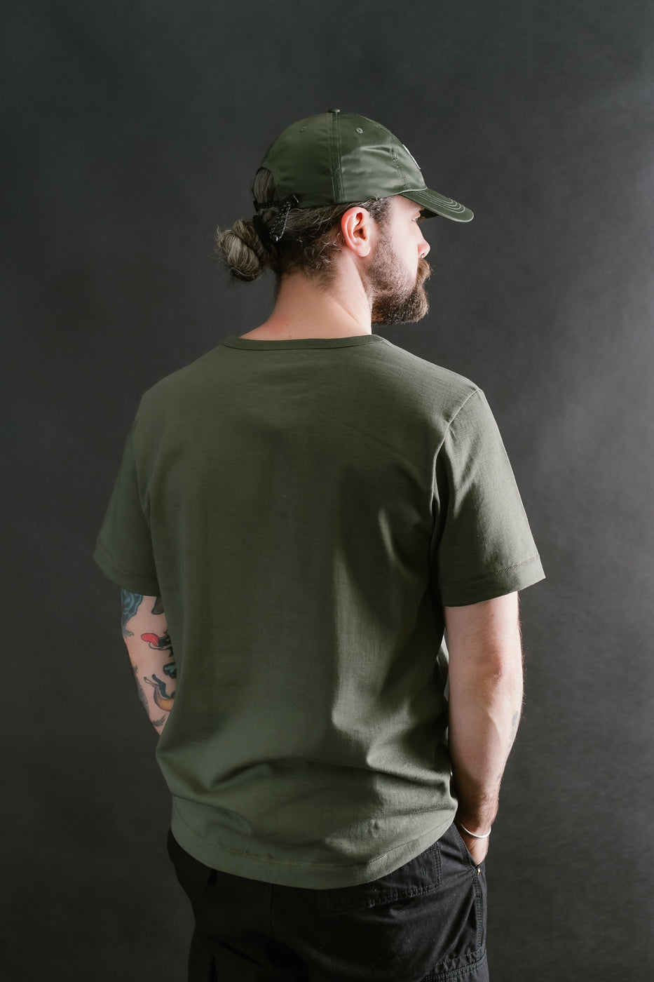215.40 - 7.2oz Loopwheeled T-Shirt Classic Fit - Army