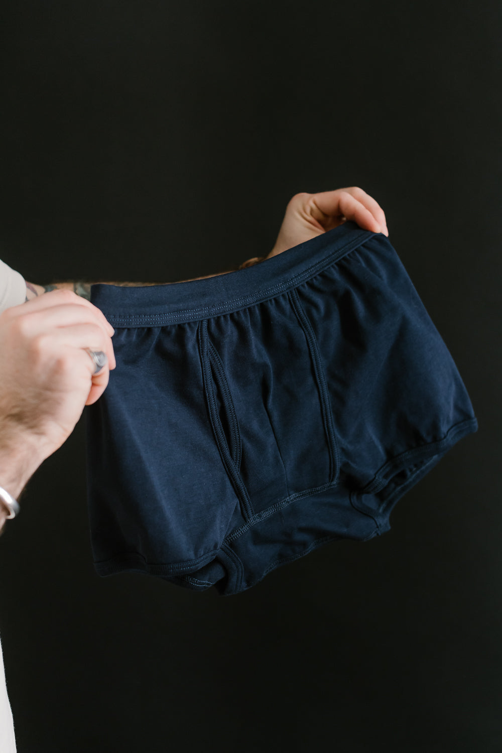 254.66 - Loopwheeled Boxer Brief - Ink Blue