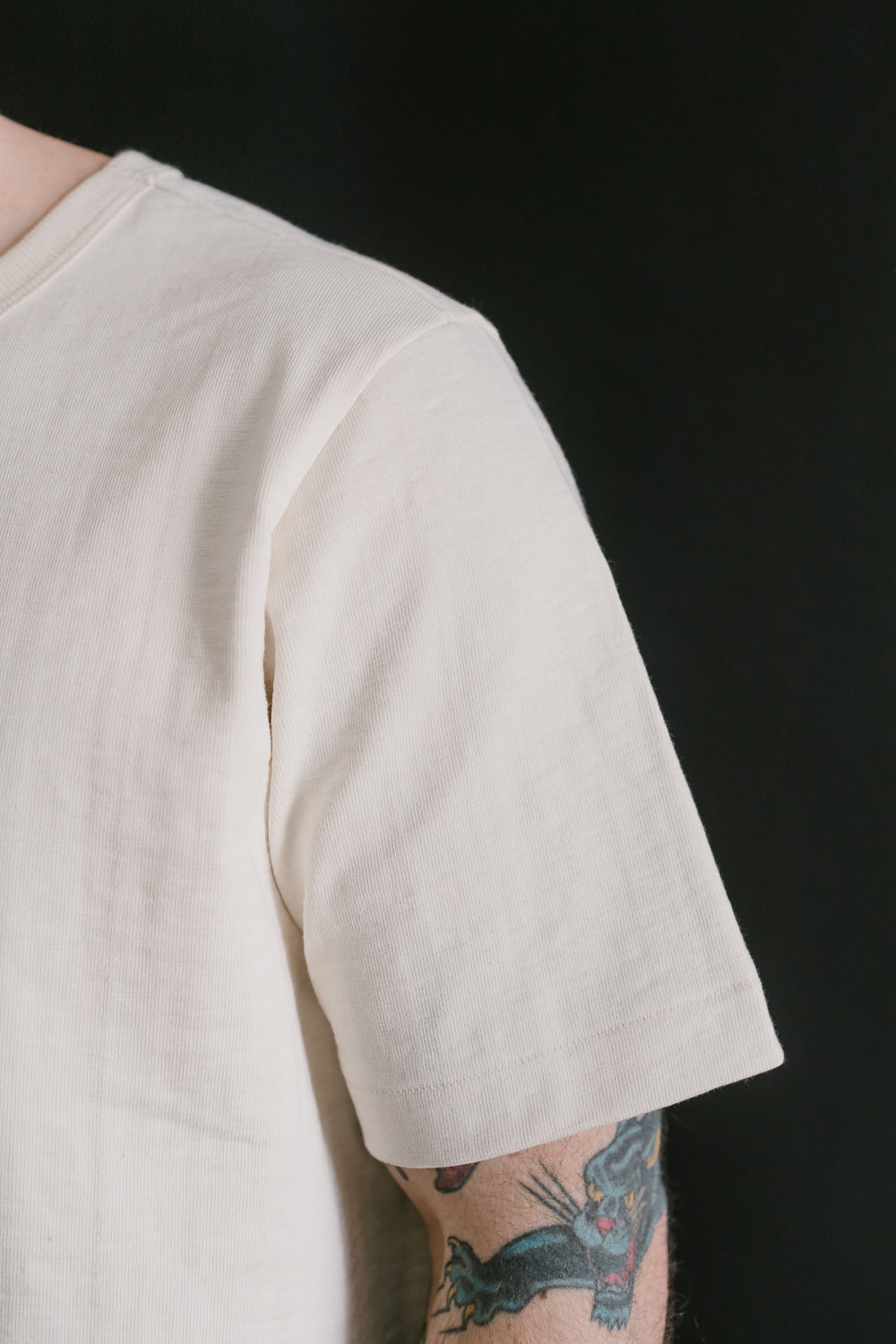 2S14.02 - 10.7oz Loopwheeled Heavy T-Shirt Relaxed Fit - Nature
