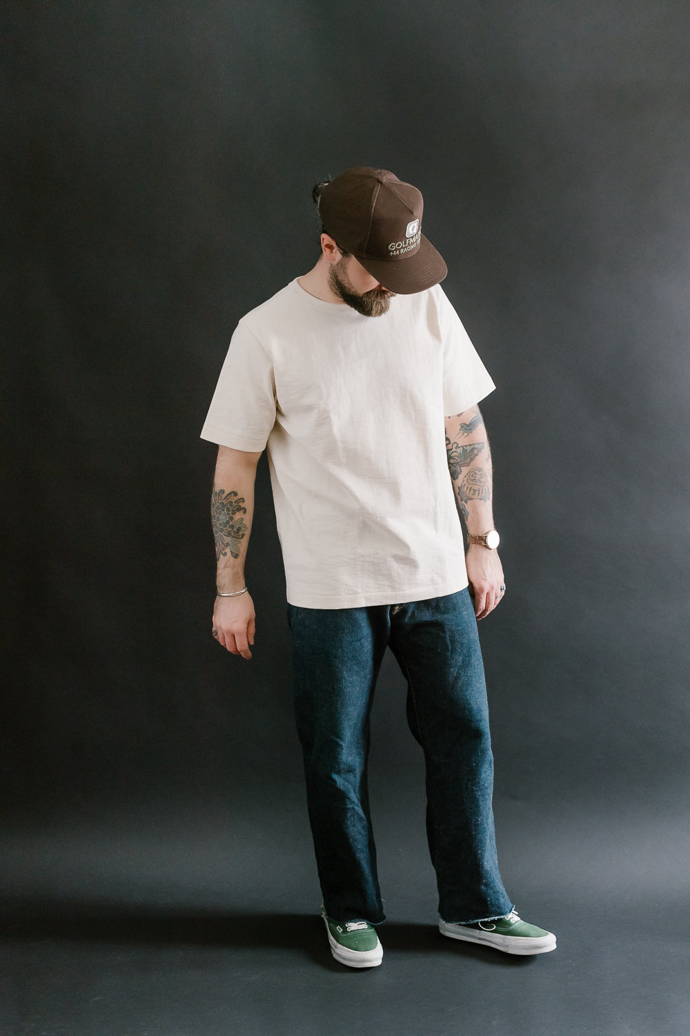 2S14.02 - 10.7oz Loopwheeled Heavy T-Shirt Relaxed Fit - Nature