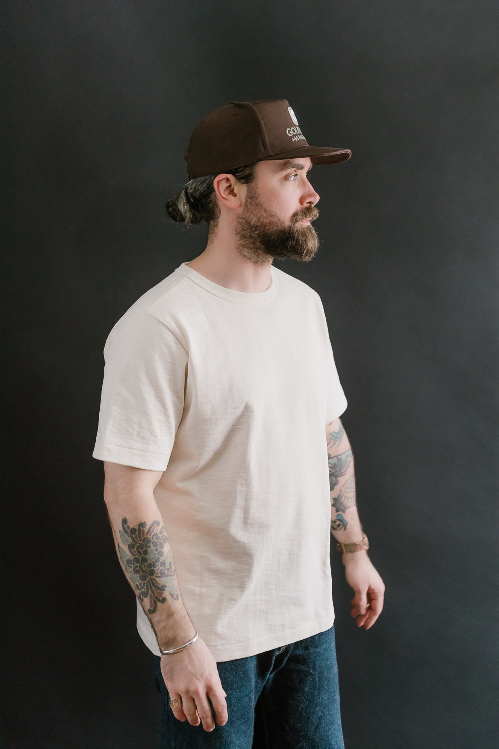 2S14.02 - 10.7oz Loopwheeled Heavy T-Shirt Relaxed Fit - Nature