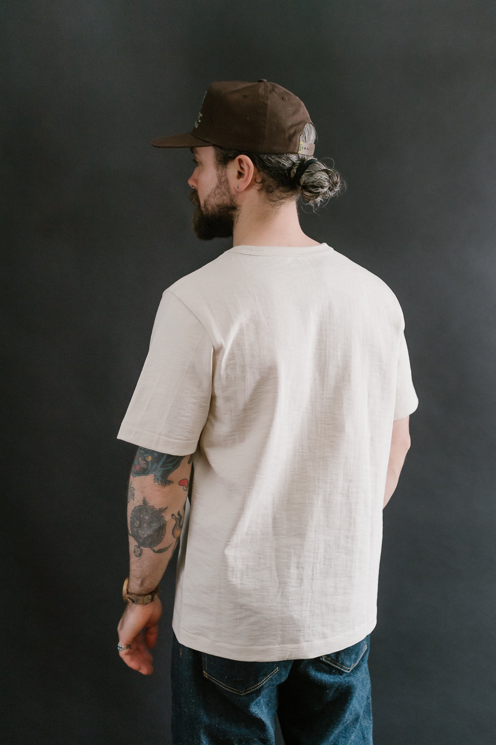 2S14.02 - 10.7oz Loopwheeled Heavy T-Shirt Relaxed Fit - Nature