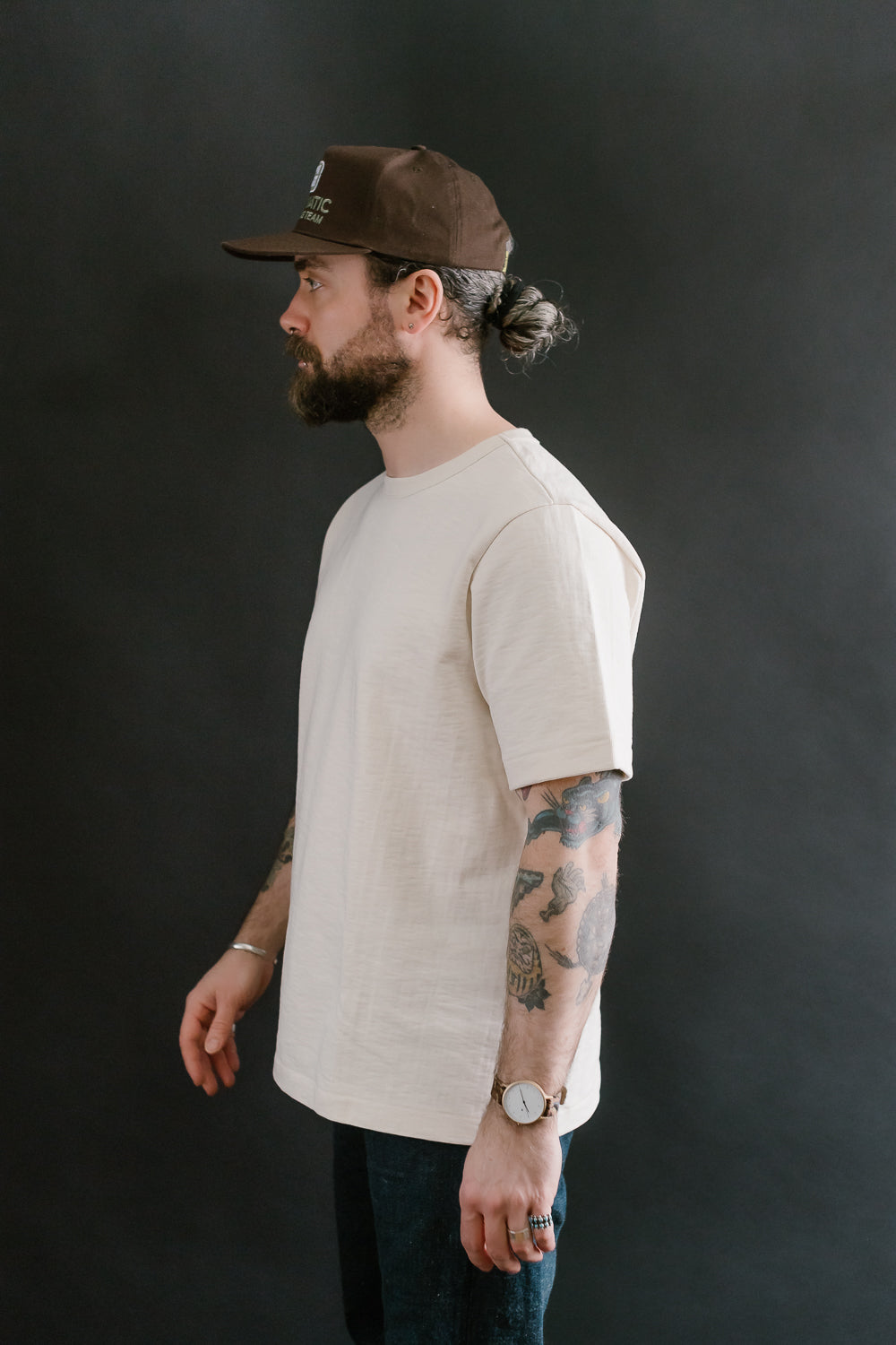 2S14.02 - 10.7oz Loopwheeled Heavy T-Shirt Relaxed Fit - Nature