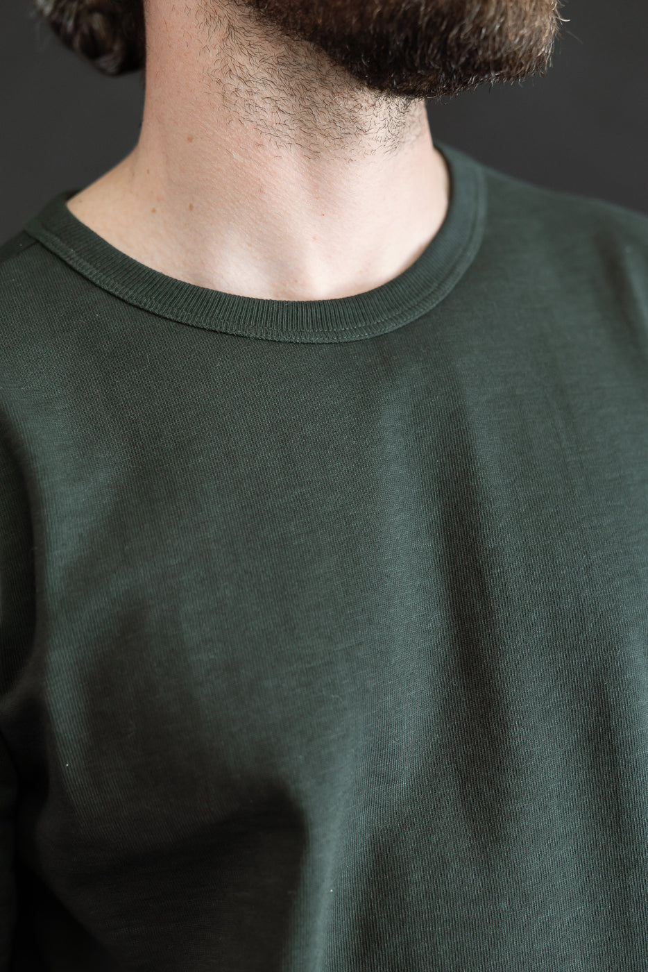 2S14.401 - 10.7oz Loopwheeled Heavy T-Shirt Relaxed Fit - Forest