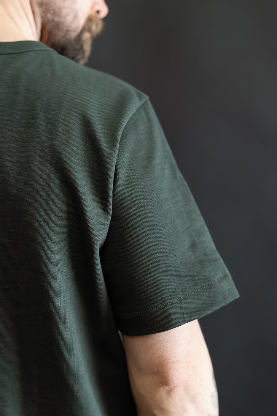 2S14.401 - 10.7oz Loopwheeled Heavy T-Shirt Relaxed Fit - Forest
