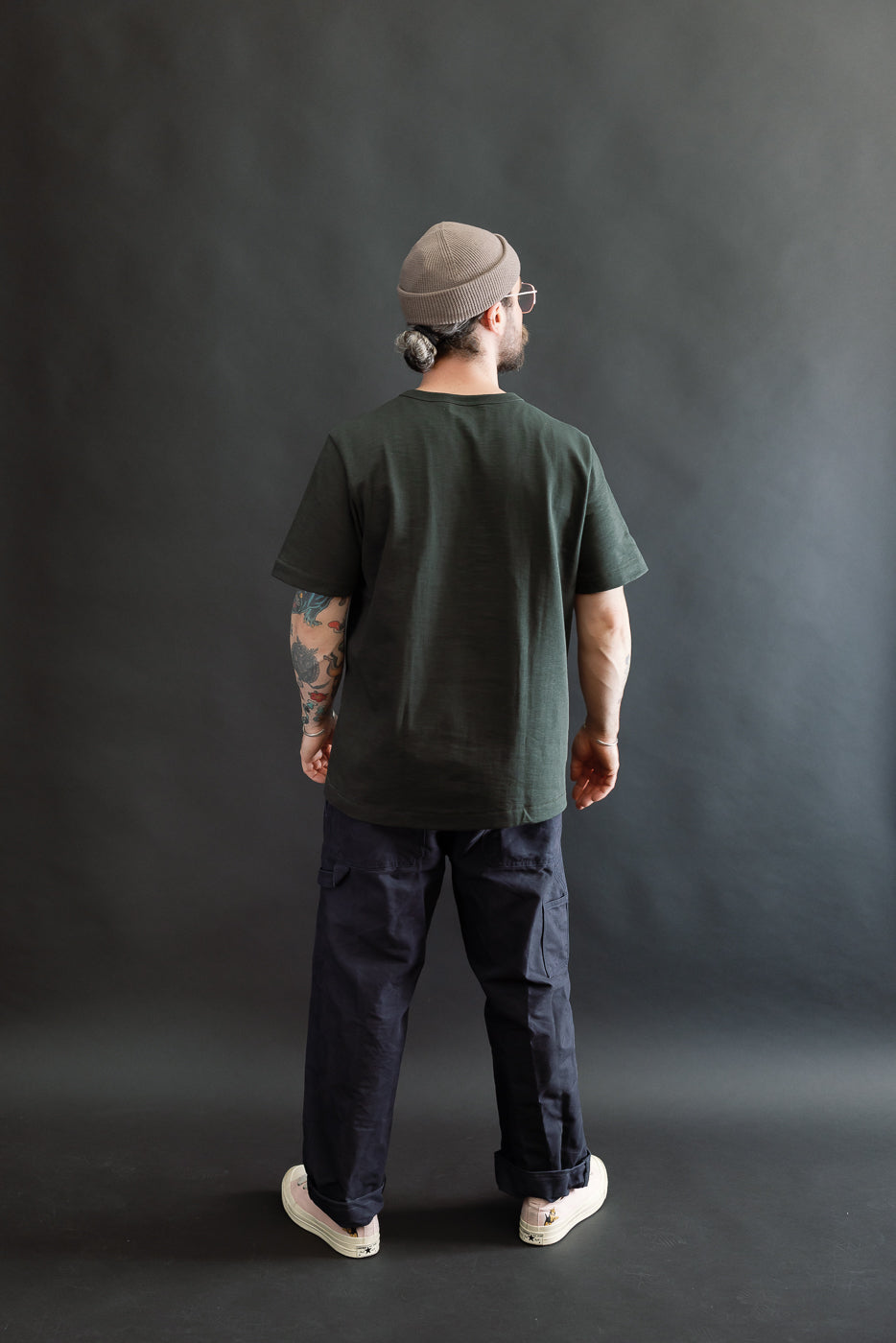 2S14.401 - 10.7oz Loopwheeled Heavy T-Shirt Relaxed Fit - Forest