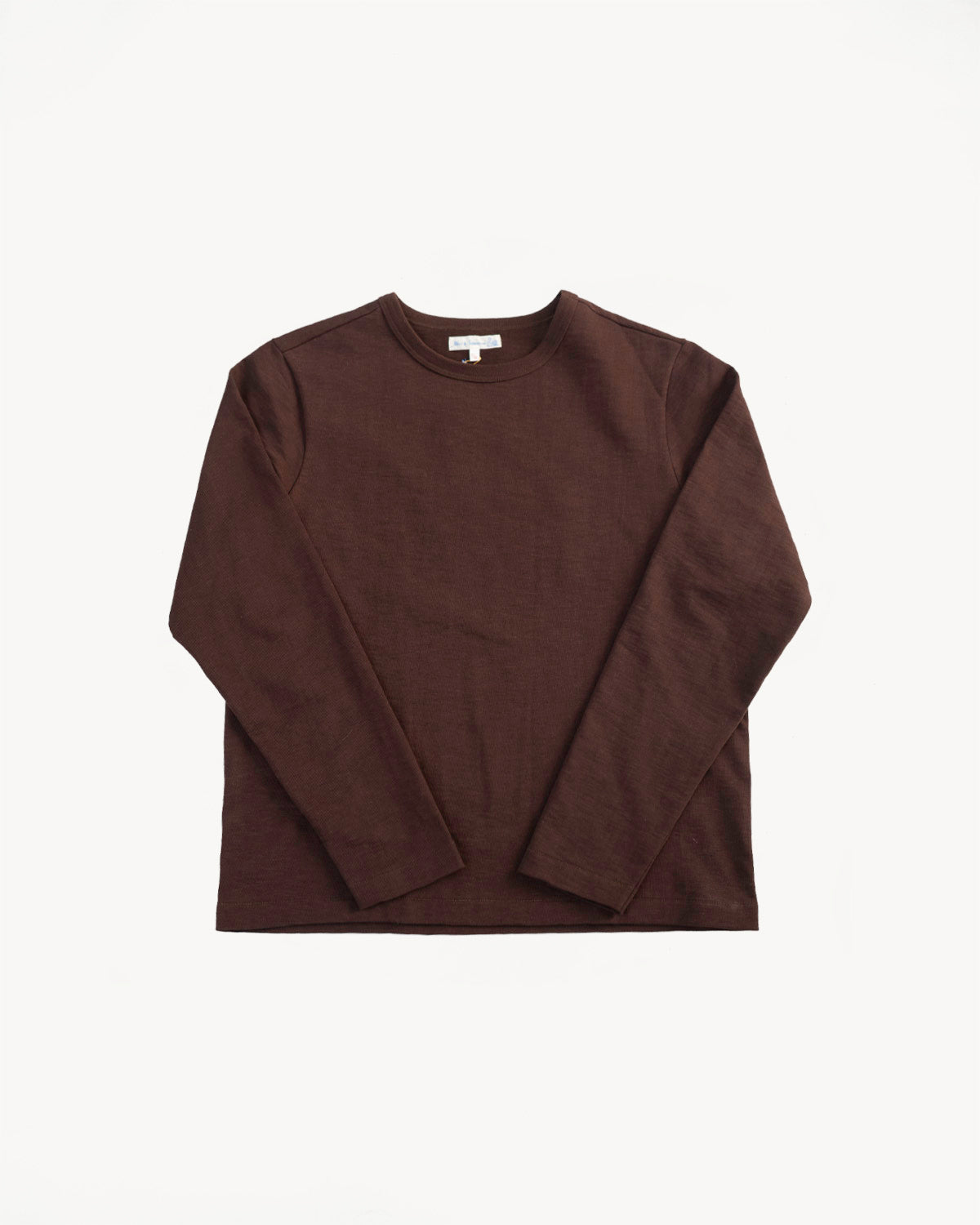 2S18.19 - 10.7oz Loopwheeled Heavy LS T-Shirt Relaxed Fit - Coffee