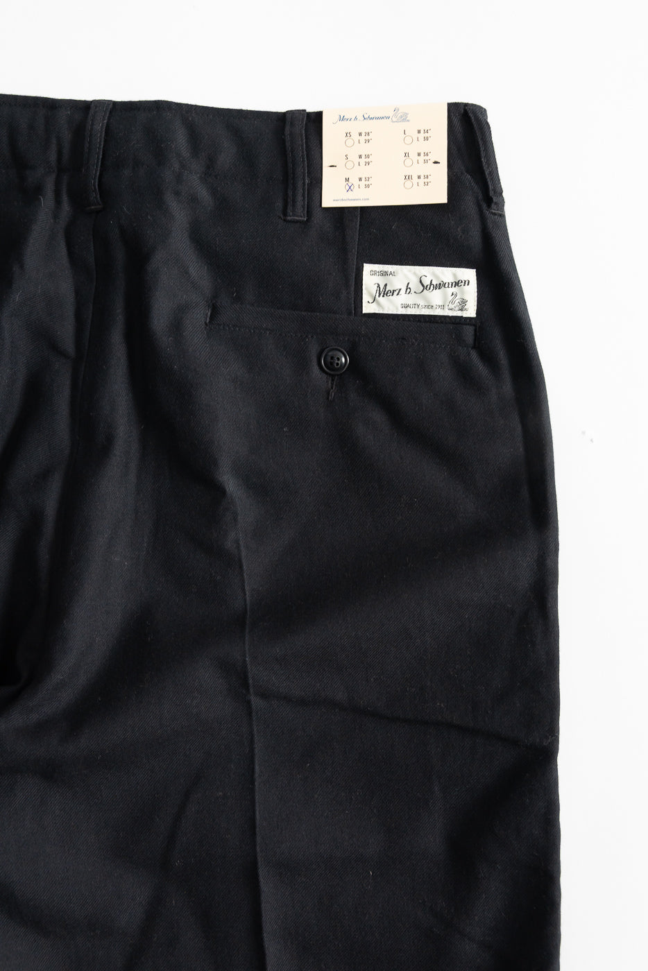 CHINO01WOCO.99 - 1920s Refined Wool-Cotton Worker Chino - Deep