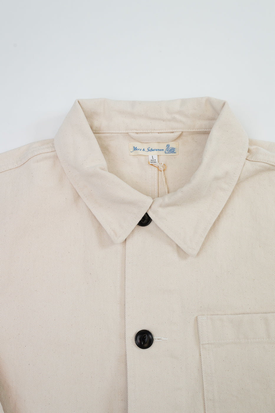 JKT05.02 - 11.2oz Organic Cotton Broken Twill Jacket - Nature