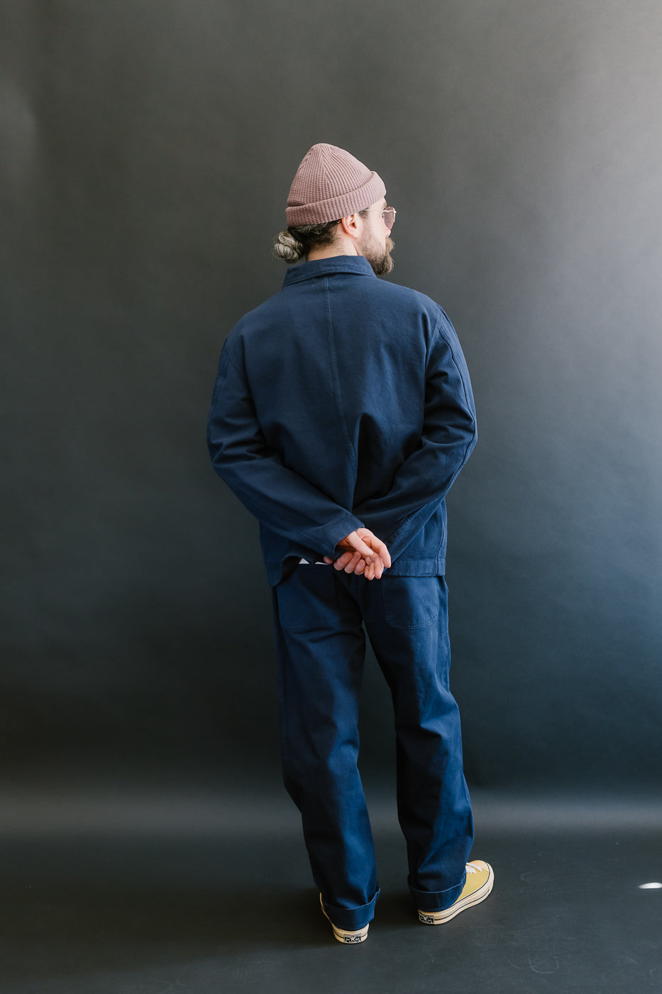 JKT05.66 - 11.2oz Organic Cotton Broken Twill Jacket - Ink Blue
