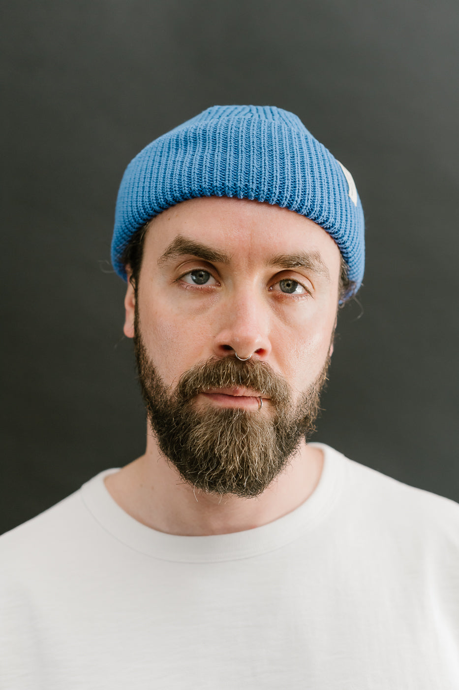 KBN01.660 - Organic Cotton Beanie - Washed Blue