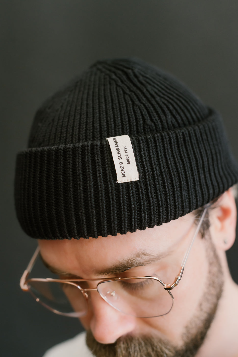 KBN01.99 - Organic Cotton Beanie - Deep Black