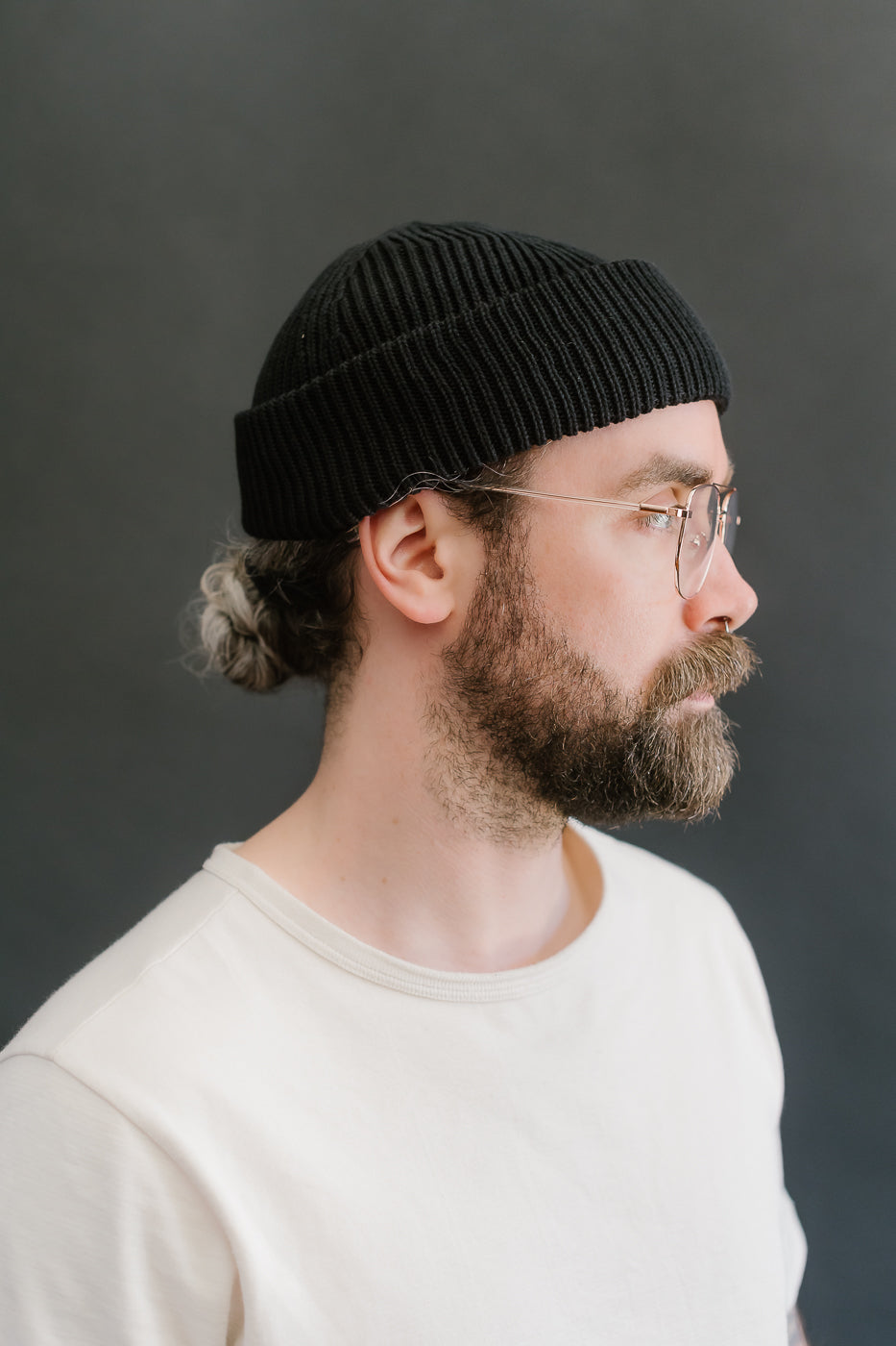 KBN01.99 - Organic Cotton Beanie - Deep Black