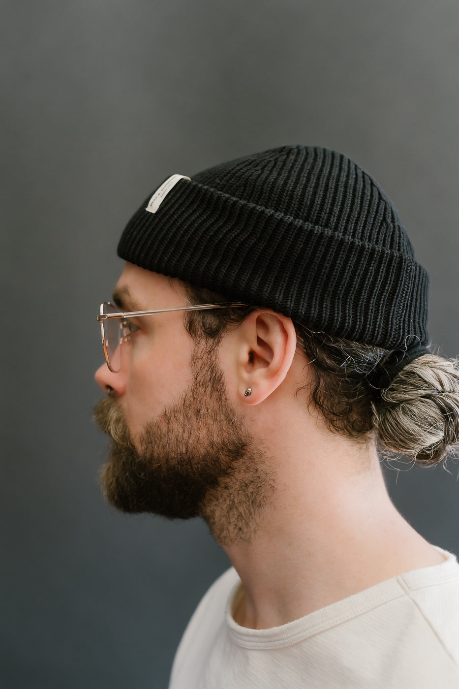 KBN01.99 - Organic Cotton Beanie - Deep Black