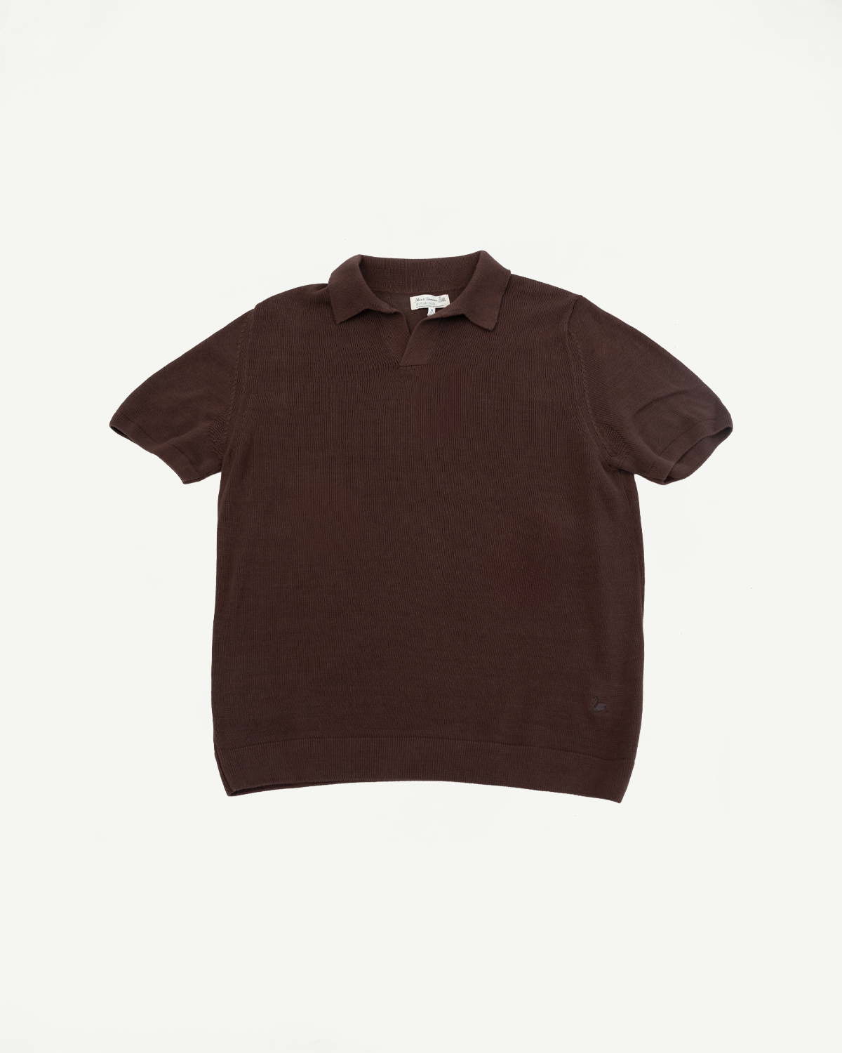 KNITPOLO02.192.7 - Cotton Short Sleeve Polo Shirt, All Plant Based