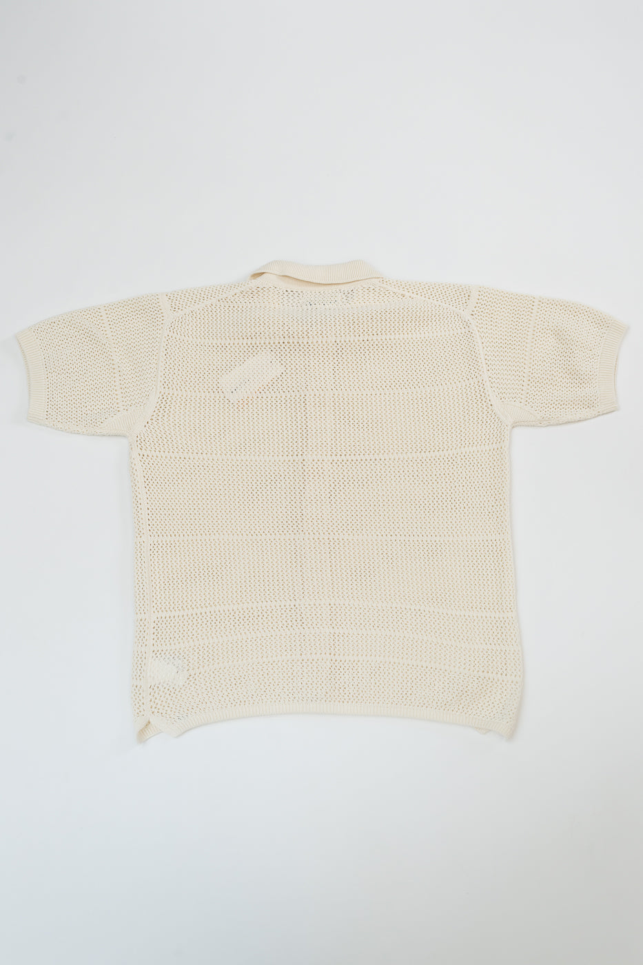 KNITSHIRT01.02 - Organic Cotton Crochet Shirt - Nature