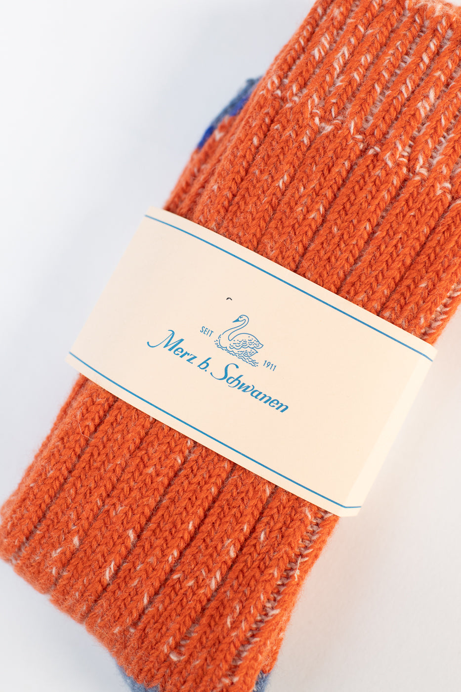 MW72.32902 - Extra Fine Merino Wool Socks - Pumpkin, Nature Melange