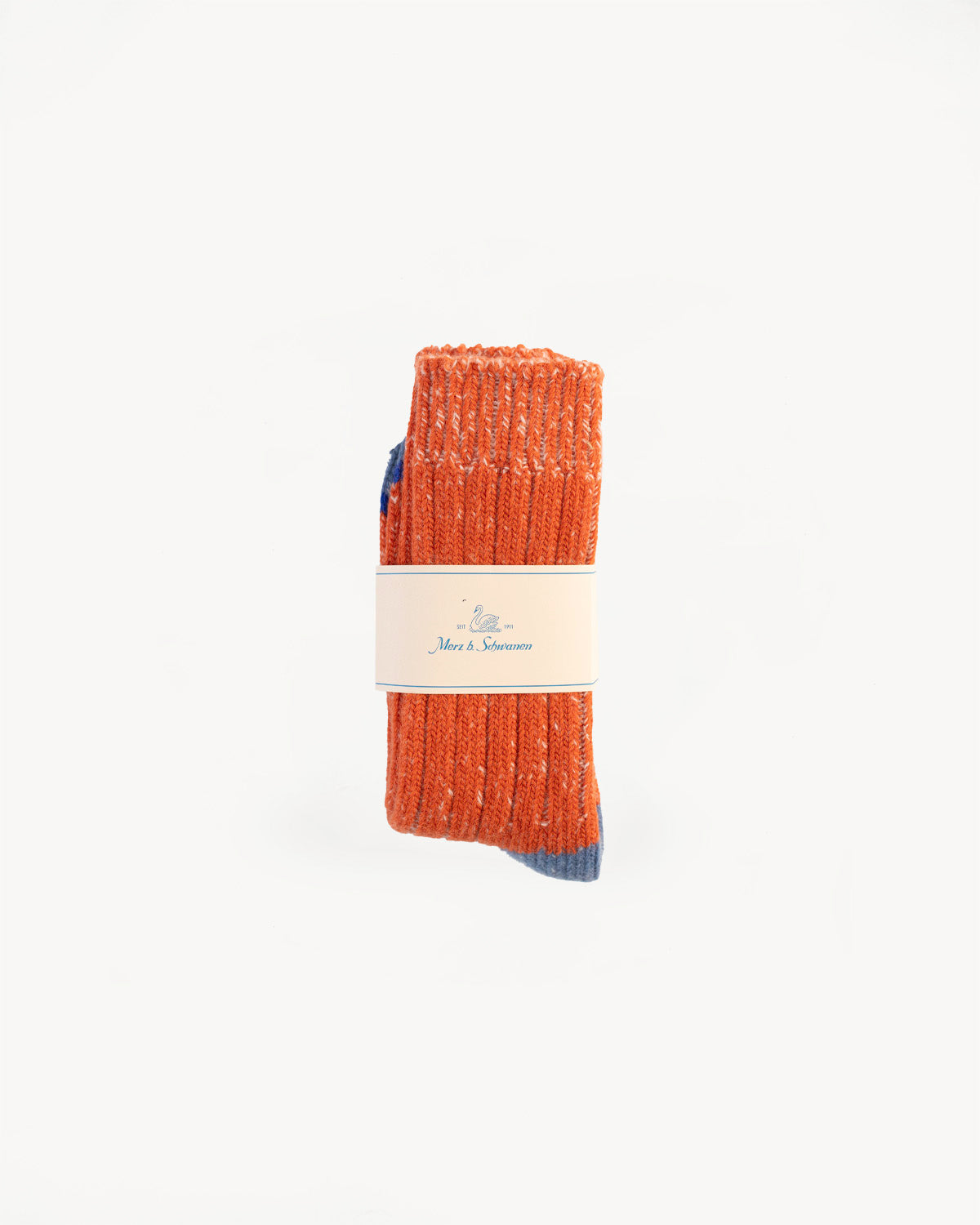 MW72.32902 - Extra Fine Merino Wool Socks - Pumpkin, Nature Melange