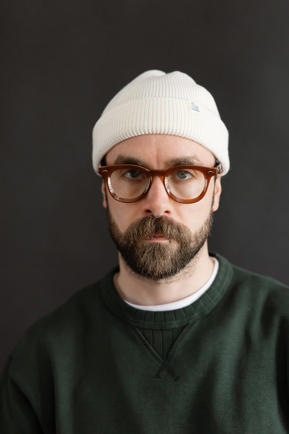 MWBN05.02 - Ribbed Structure Watch Cap Merino Wool - Nature | Dant