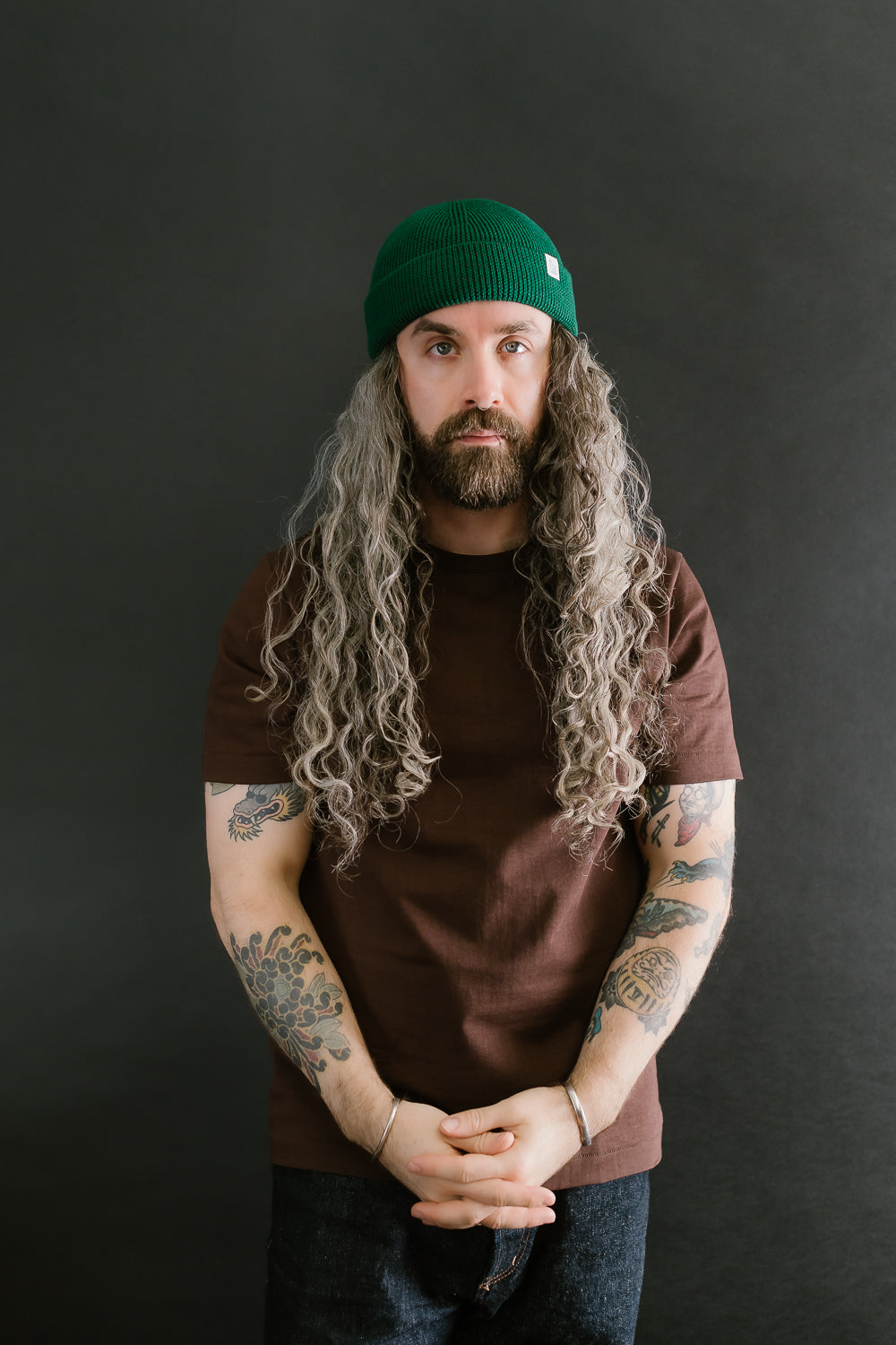 MWBN05.405 - Ribbed Structure Watch Cap Merino Wool - Moss