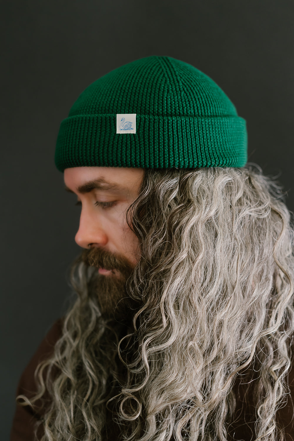 MWBN05.405 - Ribbed Structure Watch Cap Merino Wool - Moss